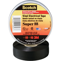 Scotch&reg; Super 88 Tape, 19 mm (3/4") x 20.1 m (66'), Black, 8.5 mils St. Lawrence Industrial & Safety Supply