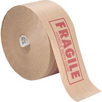 Pre-Printed Gummed Tapes, 76 mm (3") x 137 m (449.475'), Kraft St. Lawrence Industrial & Safety Supply