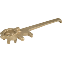 Deluxe Plug Wrenche, 1-1/4" Opening, 9" Handle, Non-sparking brass alloy St. Lawrence Industrial & Safety Supply