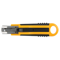 Couteau autor&eacute;tractable ATK1000, 18 mm, Acier au carbone, Prise en Plastique St. Lawrence Industrial & Safety Supply