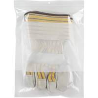 Sacs en poly avec espace inscriptible blanc, Refermable, 12" x 9", 2 mils St. Lawrence Industrial & Safety Supply
