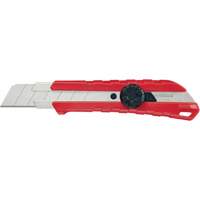 Snap-Off Knife, 25 mm, Carbide, Rubber/Polypropylene Handle St. Lawrence Industrial & Safety Supply
