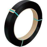 Feuillard, Polyester, 1/2" la x 2756' lo, Noir, Calibre Manuel St. Lawrence Industrial & Safety Supply