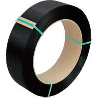 Feuillard, Polyester, 1/2" la x 5800' lo, Noir, Calibre Manuel St. Lawrence Industrial & Safety Supply