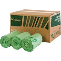 Certified Compostable Bags, Regular, 48" L x 42" W, Clear, 242 L (55 Gal.) Capacity St. Lawrence Industrial & Safety Supply