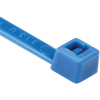 Attaches de c&acirc;bles s&eacute;rie T, Longueur 8", R&eacute;sistance &agrave; la traction 50 lb, Bleu St. Lawrence Industrial & Safety Supply