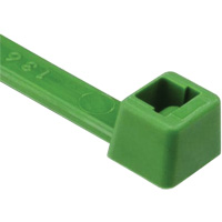 Attaches de c&acirc;bles s&eacute;rie T, Longueur 8", R&eacute;sistance &agrave; la traction 50 lb, Vert St. Lawrence Industrial & Safety Supply