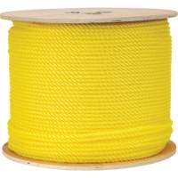 Corde jaune tress&eacute;e 1/4", Polypropyl&egrave;ne, 1300' St. Lawrence Industrial & Safety Supply