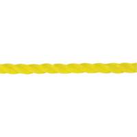 Corde jaune tress&eacute;e 1/4", Polypropyl&egrave;ne, 1300' St. Lawrence Industrial & Safety Supply