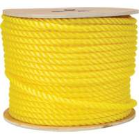 Corde jaune tress&eacute;e 1/2", Polypropyl&egrave;ne, 335' St. Lawrence Industrial & Safety Supply