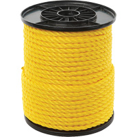 Corde torsad&eacute;e jaune &agrave; trois brins 3/8", Polypropyl&egrave;ne, 250' St. Lawrence Industrial & Safety Supply