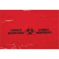 Sacs &agrave; d&eacute;chets, Biorisque, 38" lo x 30" la, 2 mils St. Lawrence Industrial & Safety Supply