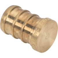 Capuchon de tuyau sans plomb, Tuyau, 1/2" dia., Laiton St. Lawrence Industrial & Safety Supply