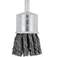 Shaft Mounted Knot Twisted End Brush, 1-1/8" Dia. x 1/4" Arbor St. Lawrence Industrial & Safety Supply