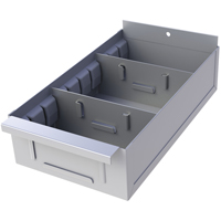 Boîte pour tablette de rayonnage enclenchable Interlok, Acier, 5-5/8" la x 18" p, 4-3/4" h, Gris St. Lawrence Industrial & Safety Supply