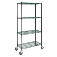 Chariots en treillis m&eacute;tallique, Fini &eacute;poxy, 36" x 80" x 18", Capacit&eacute; 800 lb St. Lawrence Industrial & Safety Supply