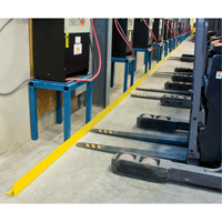 Floor Angle Guard Rails, Steel, 48" L x 5" H, Yellow St. Lawrence Industrial & Safety Supply