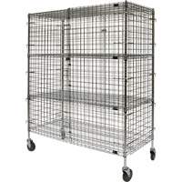 Chariot de s&eacute;curit&eacute;, Chrom&eacute;, 60" x 69" x 24", Capacit&eacute; 500 lb St. Lawrence Industrial & Safety Supply
