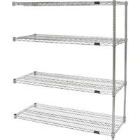 &eacute;tag&egrave;res robustes en treillis chromat&eacute;, Ensemble Ajout, Tiers 4, 30" la x 54" h x 14" p St. Lawrence Industrial & Safety Supply