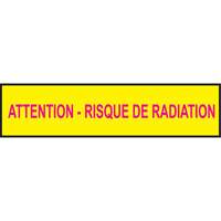 Rubans pour barricades, Français, 3" la x 1000' lo, 3,5 mils, Magenta/jaune St. Lawrence Industrial & Safety Supply