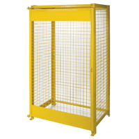 Armoires pour cylindres &agrave; gaz, nbre de bouteilles: 10, 44" , 30" , 74" , Jaune St. Lawrence Industrial & Safety Supply