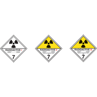 TDG Shipping Labels, Class 7, Radioactive I, Paper St. Lawrence Industrial & Safety Supply