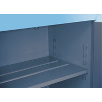 Armoires de s&eacute;curit&eacute; pour acides & produits corrosifs avec doublure ChemCor, 30 gal., 43" x 44" x 18" St. Lawrence Industrial & Safety Supply