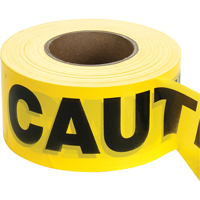 Barricade Tape, English, 3" W x 1000' L, 2 mils, Black on Yellow St. Lawrence Industrial & Safety Supply