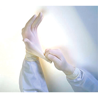 QRP Qualatex&reg; Miracle Grip Examination Gloves, Medium, Latex, 6-mil, Powder-Free, White St. Lawrence Industrial & Safety Supply