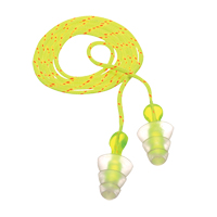 E-A-R Tri-Flange Reusable Earplugs, Corded, Bulk - Polybag, 26 dB NRR, One-Size St. Lawrence Industrial & Safety Supply