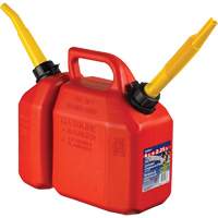 Combo jerrican essence/huile, 2,17 gal. US/8,25 L, Rouge, Conformes aux normes CSA/ULC St. Lawrence Industrial & Safety Supply