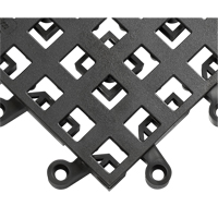 ErgoDeck&reg; Mat No. 560, PVC, 1-1/2' W x 1-1/2' L, 7/8" Thick, Black St. Lawrence Industrial & Safety Supply