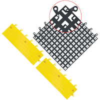 ErgoDeck&reg; Mat No. 560, PVC, 1-1/2' W x 1-1/2' L, 7/8" Thick, Black St. Lawrence Industrial & Safety Supply