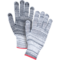 Gants tricot&eacute;s &agrave; pois, Poly/coton, Un c&ocirc;t&eacute;, Calibre 7, Petit St. Lawrence Industrial & Safety Supply