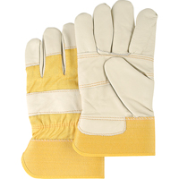 Gants en cuir de mobilier, Grand, Paume en Cuir fleur de vache, Doublure en Coton St. Lawrence Industrial & Safety Supply