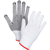 Gants tricot&eacute;s &agrave; pois, Poly/coton, Un c&ocirc;t&eacute;, Calibre 7, Petit St. Lawrence Industrial & Safety Supply