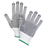Double-Sided Dotted String Knit Gloves, Poly/Cotton, Double Sided, 7 Gauge, Medium St. Lawrence Industrial & Safety Supply