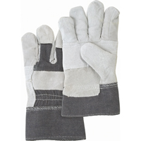 Standard-Duty Patch Palm Fitters Gloves, Large, Split Cowhide Palm, Cotton Inner Lining St. Lawrence Industrial & Safety Supply