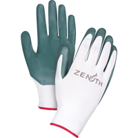 Gants enduits confortables de premi&egrave;re qualit&eacute;, 8/Moyen, R&ecirc;vetement Nitrile, Calibre 13, Enveloppe en Polyester St. Lawrence Industrial & Safety Supply
