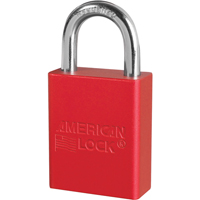 Cadenas de s&eacute;curit&eacute; American Lock, Rouge, Cl&eacute;s identiques, Aluminium, Largeur de 1-1/2" St. Lawrence Industrial & Safety Supply
