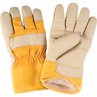 Gants d'ajusteur doubl&eacute;s pour l'hiver d'usage standard, Grand, Paume en Cuir fleur de meuble, Doublure en Boa St. Lawrence Industrial & Safety Supply