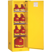 Armoire de s&eacute;curit&eacute; pour produits inflammables EX Slimline Sure-Grip , 22 gal., 1 Porte(s), 23,25" La x 65" h x 18" p St. Lawrence Industrial & Safety Supply
