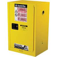 Armoire de s&eacute;curit&eacute; compacte pour produits inflammables EX Sure-Grip, 12 gal., 1 Porte(s), 23,25" La x 35" h x 18" p St. Lawrence Industrial & Safety Supply