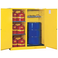 Sure-Grip&reg; EX Double-Duty Safety Cabinets, 115 US gal. Cap., 13 Drums, Yellow St. Lawrence Industrial & Safety Supply