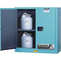 Armoires de s&eacute;curit&eacute; pour acides & produits corrosifs avec doublure ChemCor, 30 gal., 43" x 44" x 18" St. Lawrence Industrial & Safety Supply