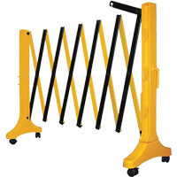 Barri&egrave;re Xpandit, 36" h x 11,5' lo, Noir/Jaune St. Lawrence Industrial & Safety Supply