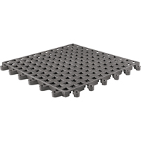 ErgoDeck&reg; General Purpose No. 564 Matting, PVC, 1-1/2' W x 1-1/2' L, 7/8" Thick, Charcoal St. Lawrence Industrial & Safety Supply