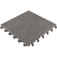 ErgoDeck&reg; Soft No. 566 Matting, PVC, 1-1/2' W x 1-1/2' L, 7/8" Thick, Charcoal St. Lawrence Industrial & Safety Supply