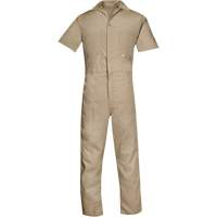 Short Sleeved Coveralls, Men's, Tan, Size Small St. Lawrence Industrial & Safety Supply