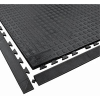 Rejuvenator Connect No. 502 Matting, Polyurethane, 3' W x 3' L, 5/8" Thick, Black St. Lawrence Industrial & Safety Supply